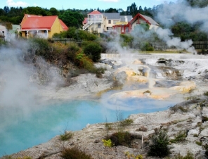 Whakarewarewa Living Maori Village geothermal pools